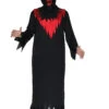 Demone Scheletro Paillettes Rosso -Party Costume Store H8512 A