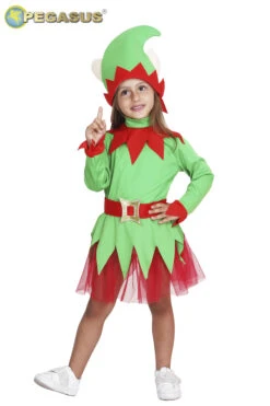 Elfetta Bambina Di Babbo Natale